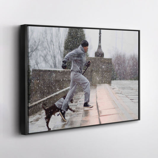 Rocky Balboa Boxing Canvas Wall Art – Legendary Movie Icon Decor