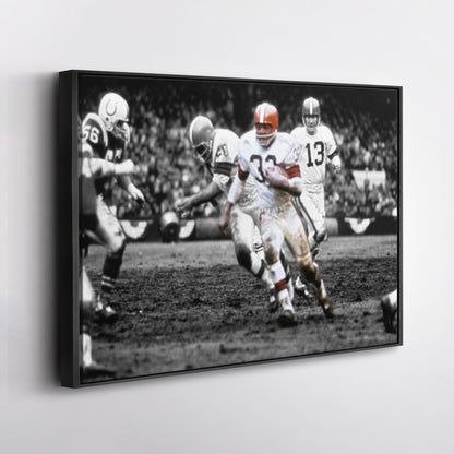 1964 NFL Championship Cleveland Browns Canvas Wall Art Decor - Legendary Sports Poster