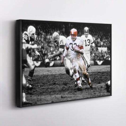 1964 NFL Championship Cleveland Browns Canvas Wall Art Decor - Legendary Sports Poster