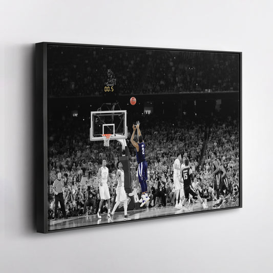 Kris Jenkins Buzzer Beater Villanova vs. North Carolina Canvas Wall Art Decor - NCAA Champion Art