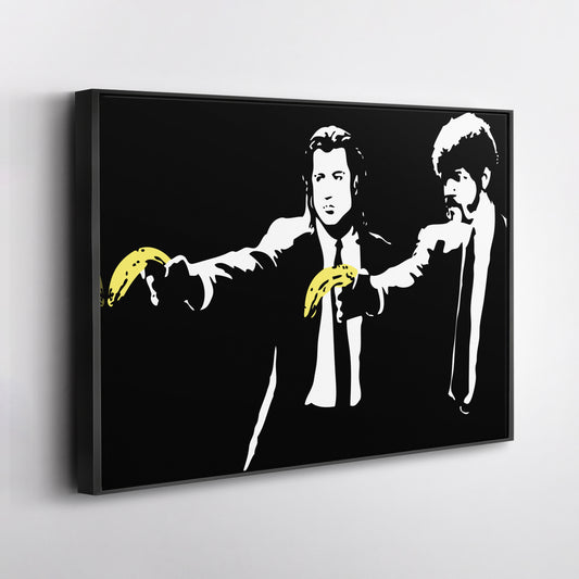 Pulp Fiction Banana Gun Canvas Wall Art – Iconic Movie Moment Decor