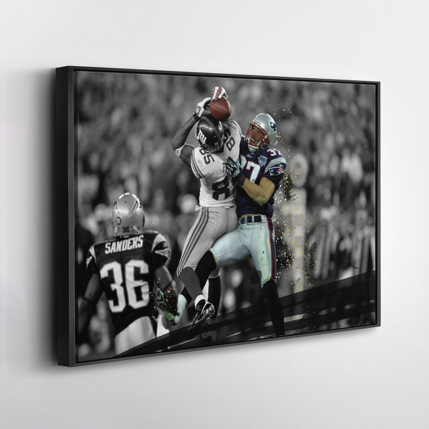 David Tyree Helmet Catch Canvas Wall Art Decor - Legendary NFL Moment Art