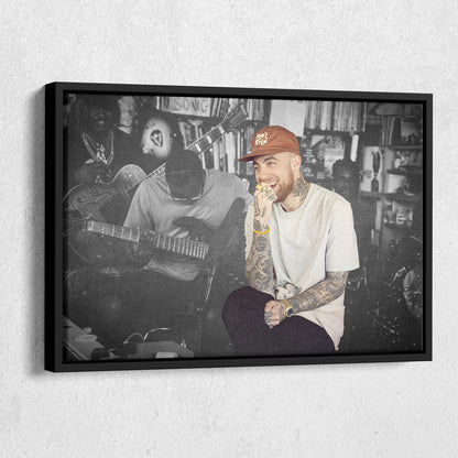 Mac Miller Poster Rapper Canvas Art – A Tribute to a Musical Icon