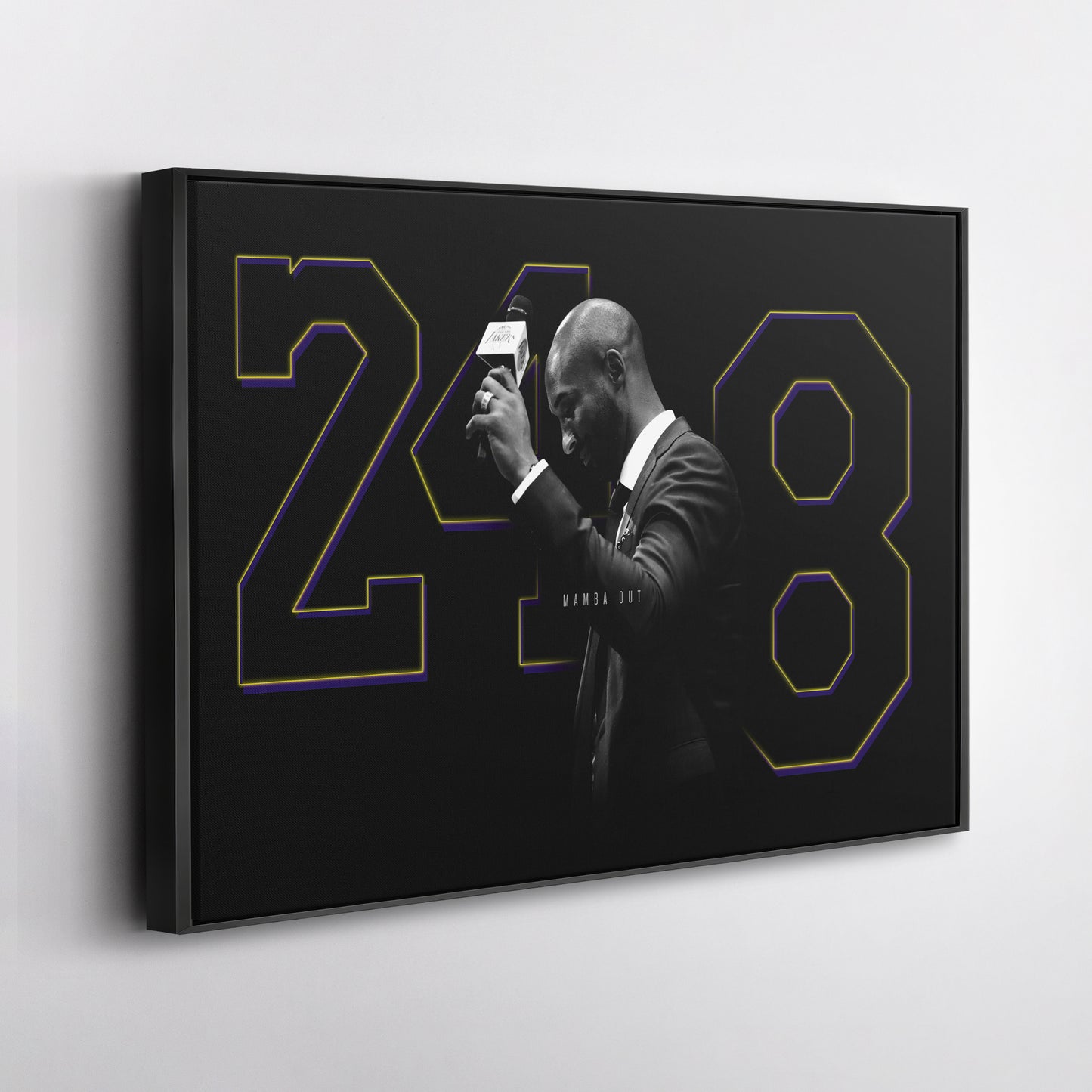 Mamba Out – 248- Legend – Kobe Bryant Canvas Art – A Basketball Legacy