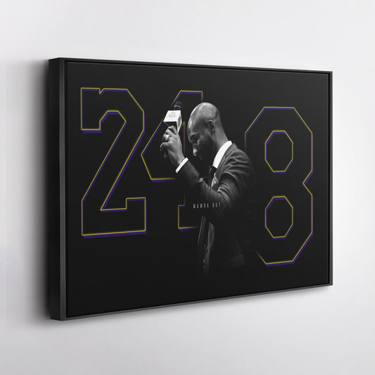 Mamba Out – 248- Legend – Kobe Bryant Canvas Art – A Basketball Legacy