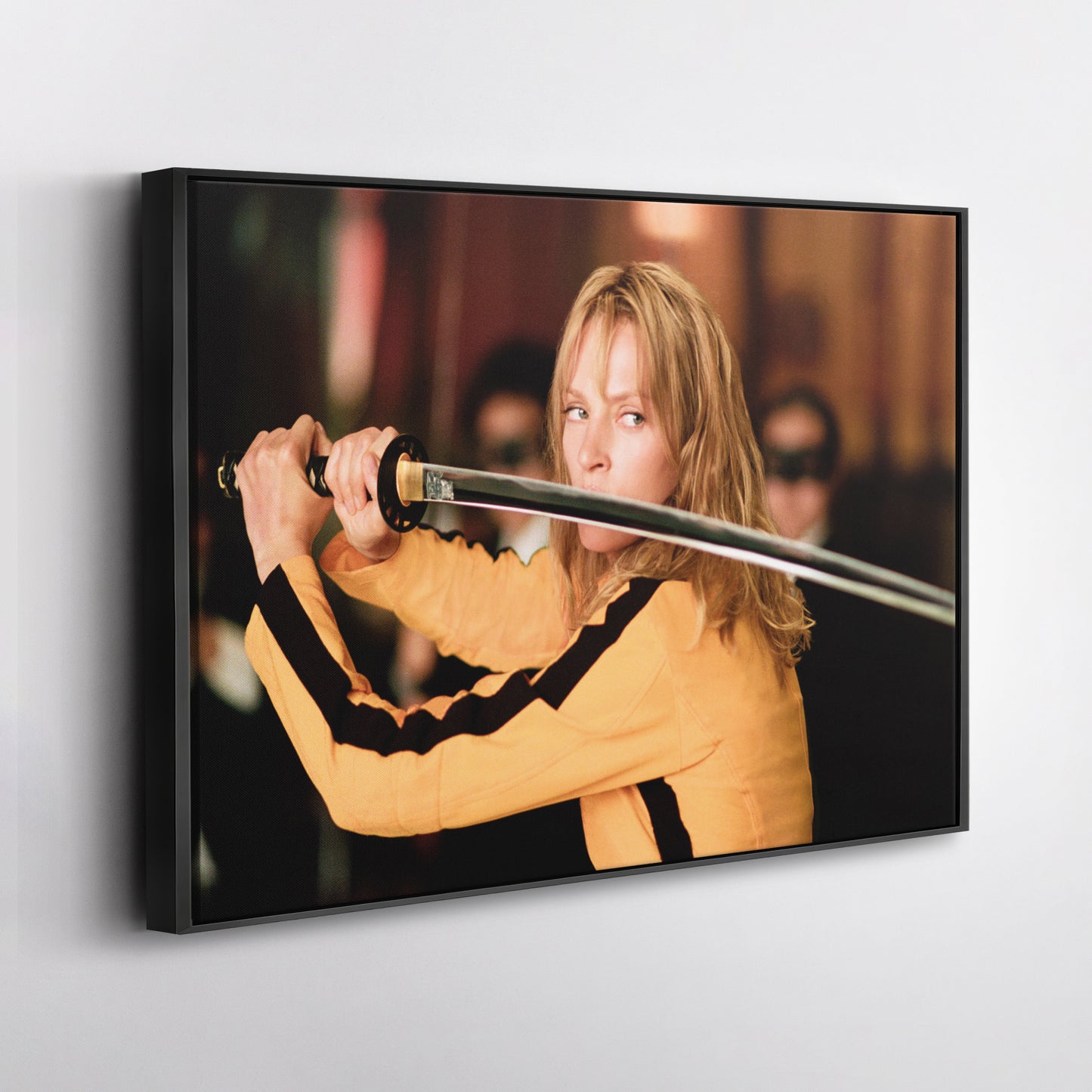 Kill Bill Uma Thurman Canvas Wall Art – Action Movie Decor