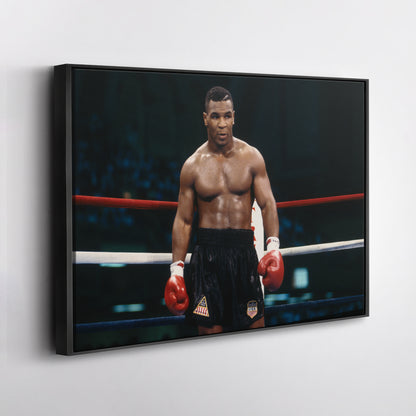 Mike Tyson Standing Poster – Iron Mike Boxing Canvas Art Wall Decor