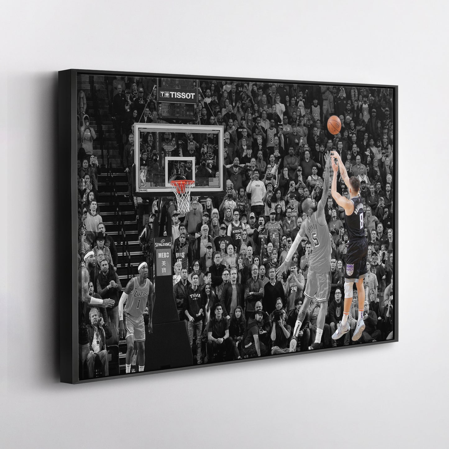 Bogdan Bogdanovic Buzzer Beater vs Lakers Canvas Wall Art Decor - NBA Highlight Art