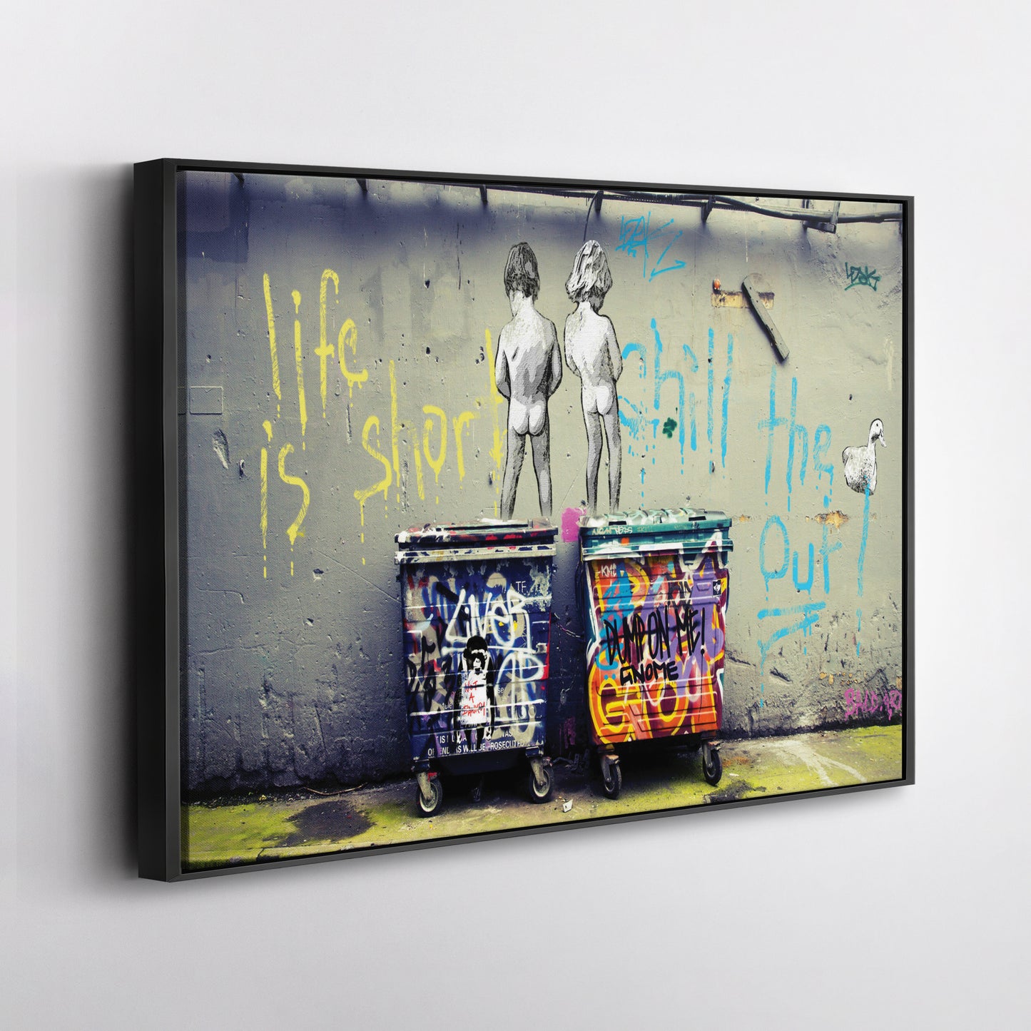Banksy 'Boys' Canvas Print - Framed Wall Art for Home Decor