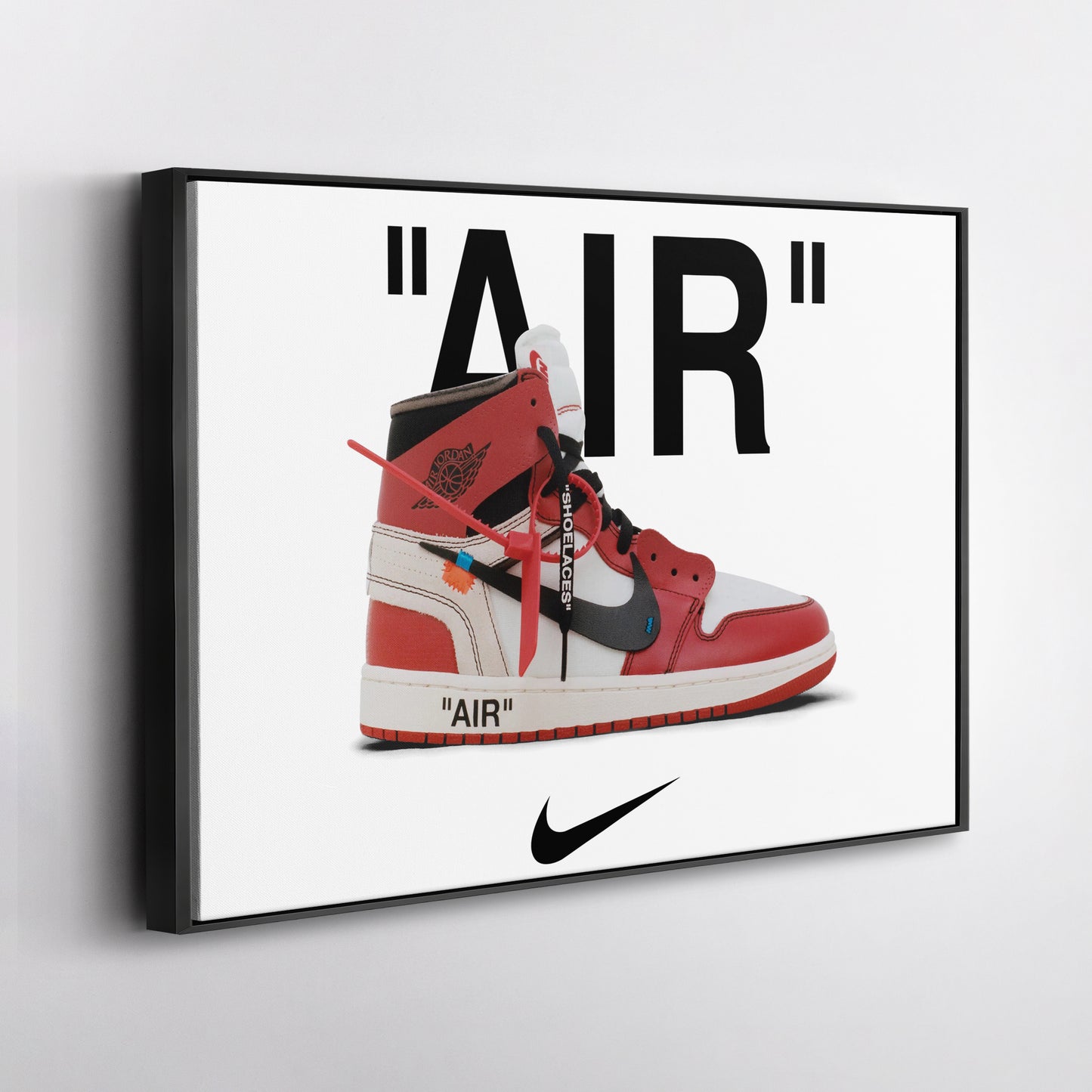 Off-White Jordan Canvas Wall Art - Sneaker Culture Home Decor Poster
