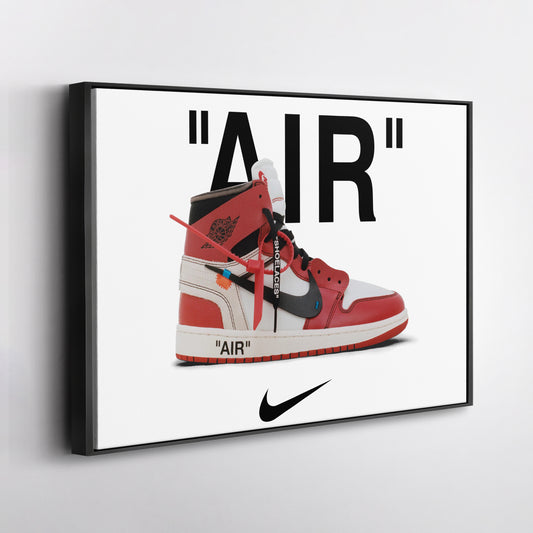 Off-White Jordan Canvas Wall Art - Sneaker Culture Home Decor Poster