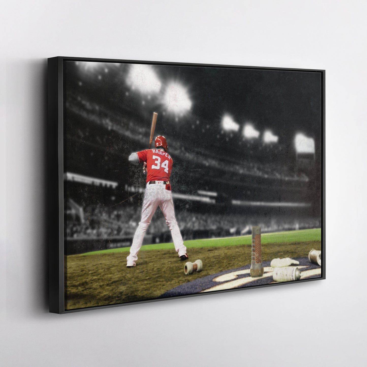 Bryce Harper Philadelphia Phillies Canvas Wall Art – Baseball Player Poster