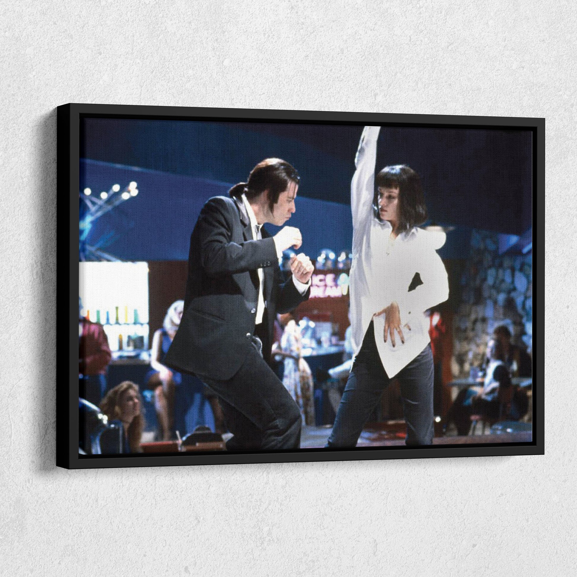 Pulp Fiction Dance Contest Canvas Wall Art – Timeless Movie Moment Decor