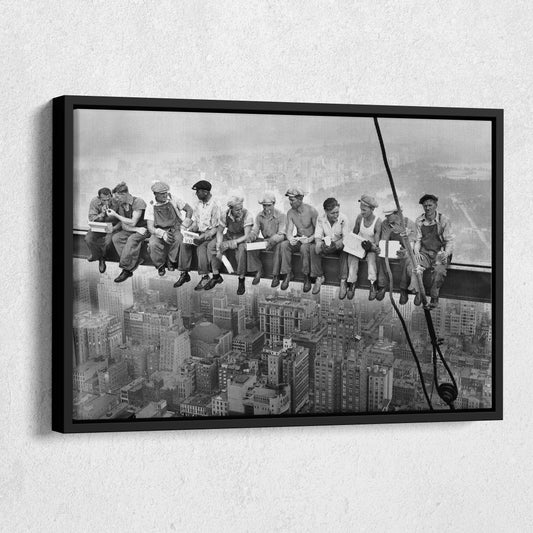 Lunch atop a Skyscraper New York Canvas Wall Art – Iconic Worker Print