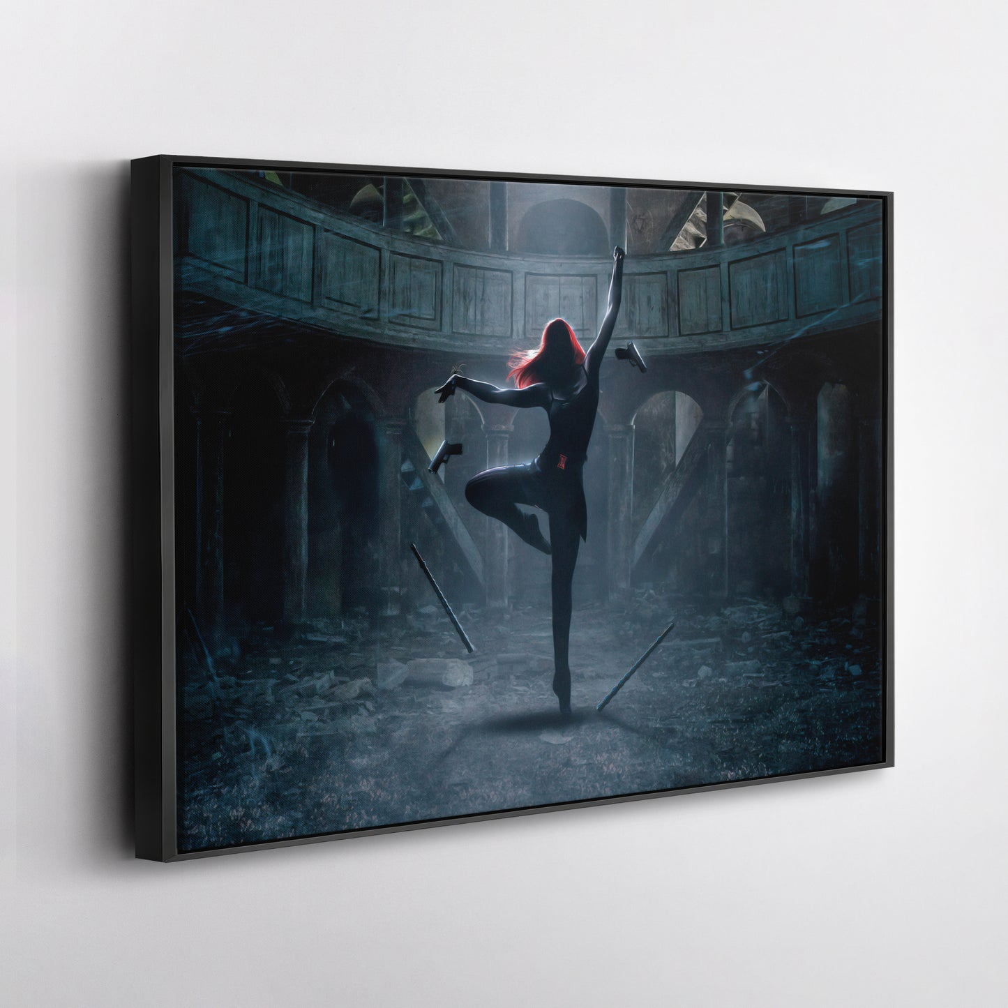Black Widow Poster Marvel - Canvas Wall Art Decor