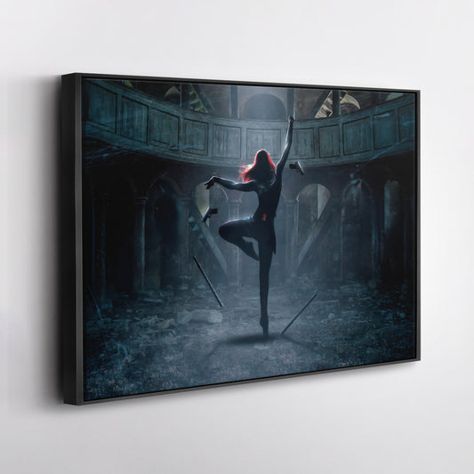 Black Widow Poster Marvel - Canvas Wall Art Decor