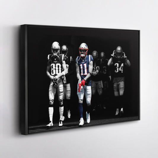 Julian Edelman New England Patriots Canvas Wall Art – NFL Hero Decor