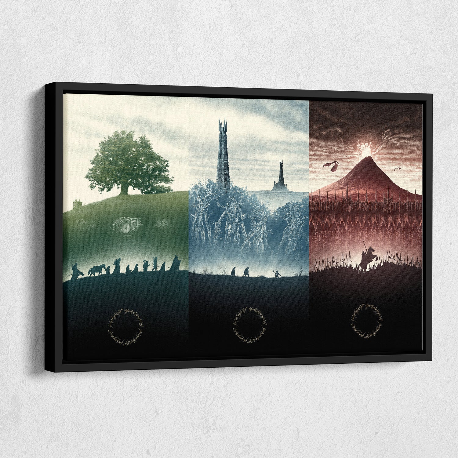 Lord of The Rings Trilogy Canvas Wall Art – Epic Movie Decor