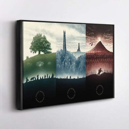 Lord of The Rings Trilogy Canvas Wall Art – Epic Movie Decor