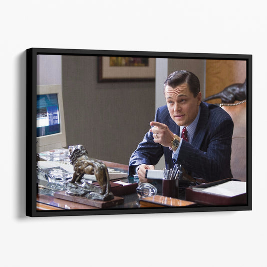 The Wolf of Wall Street Leonardo DiCaprio Movie Canvas Art – Timeless Cinematic Moment Decor