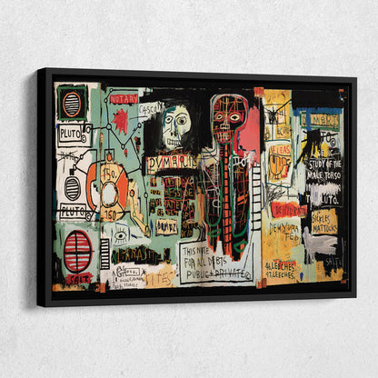 Notary by Jean-Michel Basquiat Abstract Art Canvas Wall Art – Modern Art Decor