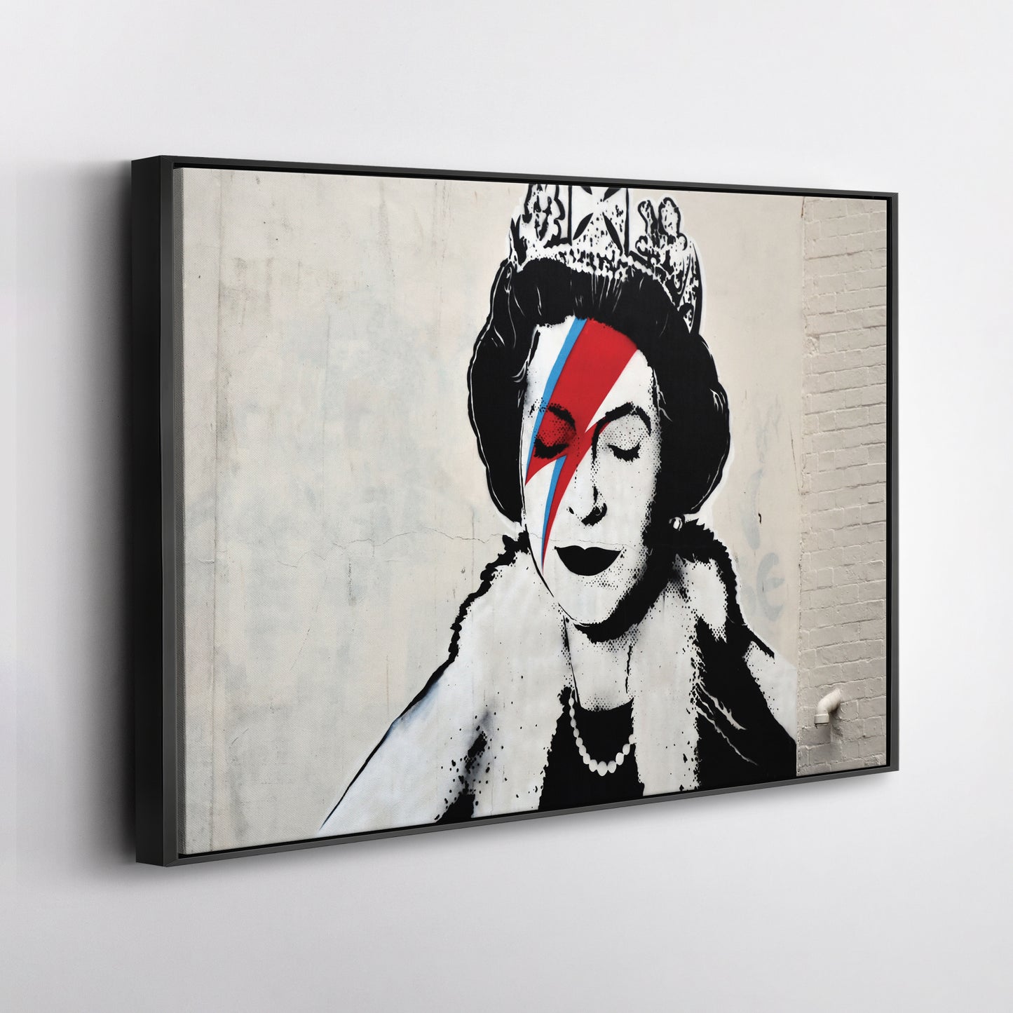 Banksy 'Queen' Canvas Print - Framed Wall Art