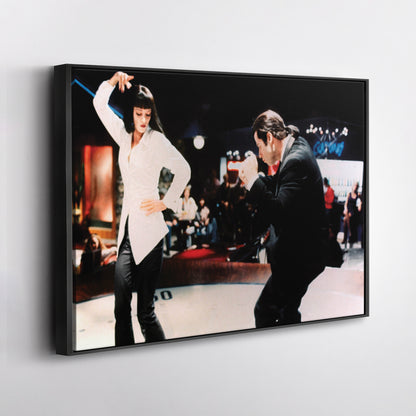 Pulp Fiction Dance Twist Canvas Wall Art – Timeless Movie Moment Decor