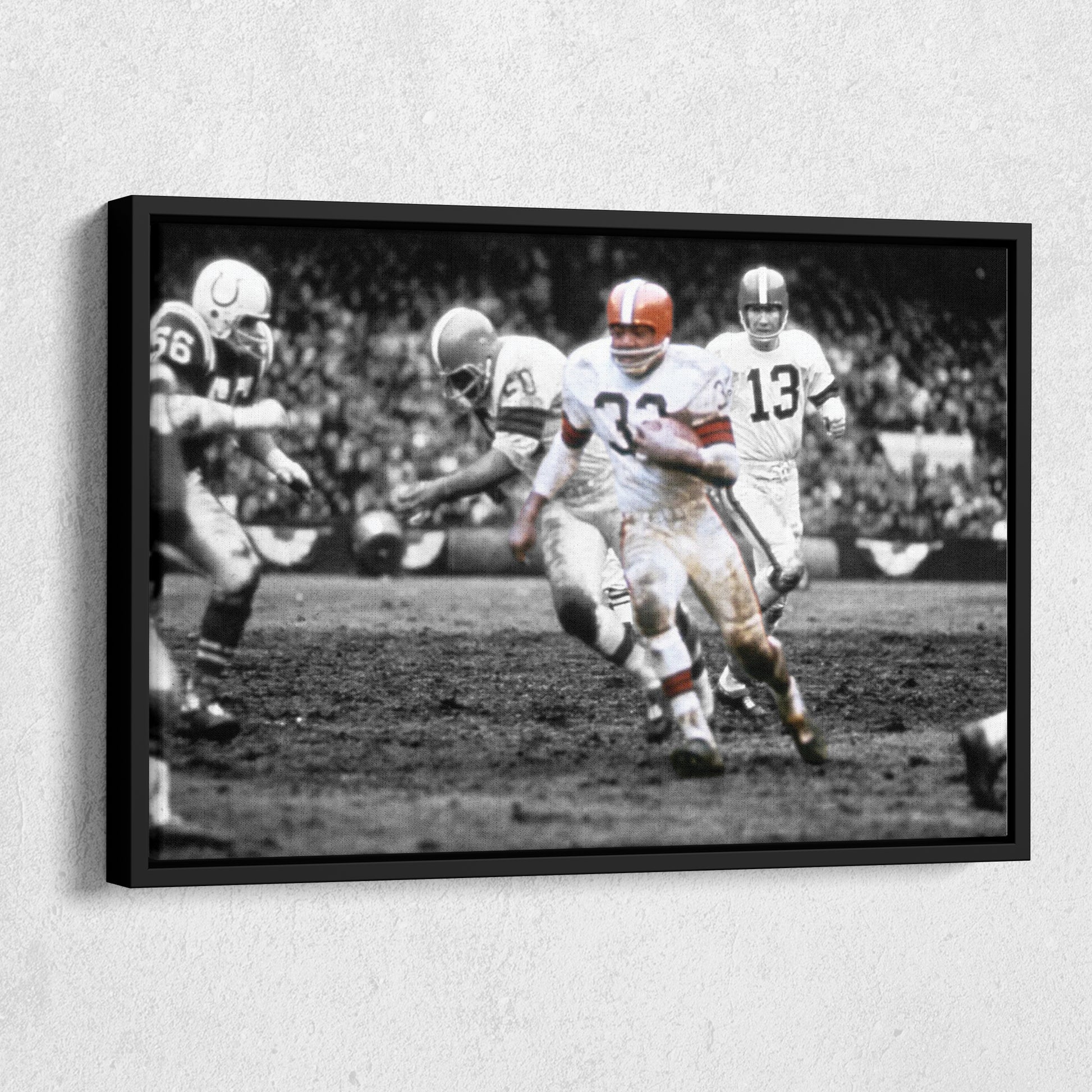 1964 NFL Championship Cleveland Browns Canvas Wall Art Decor - Legendary Sports Poster