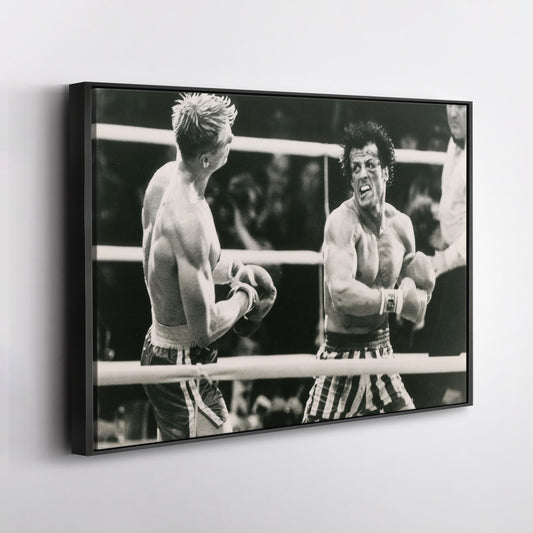 Rocky Balboa vs Ivan Drago Poster – Boxing Movie Canvas Wall Art Decor