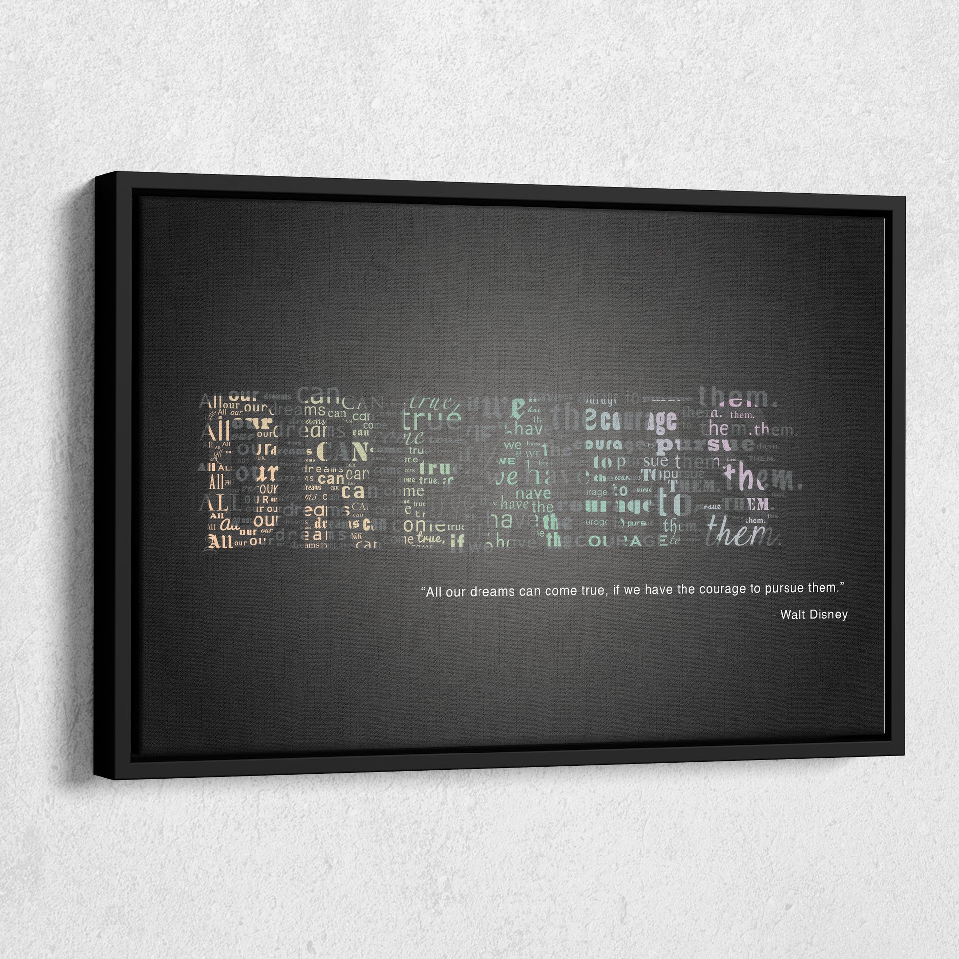 Motivational Quote - Canvas Wall Art Decor for Home & Office