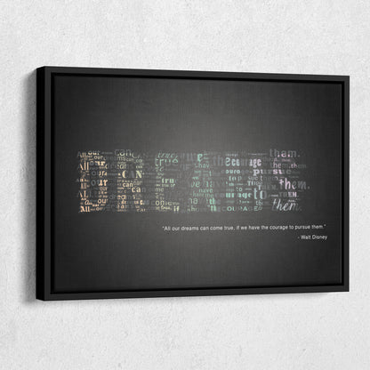 Motivational Quote - Canvas Wall Art Decor for Home & Office