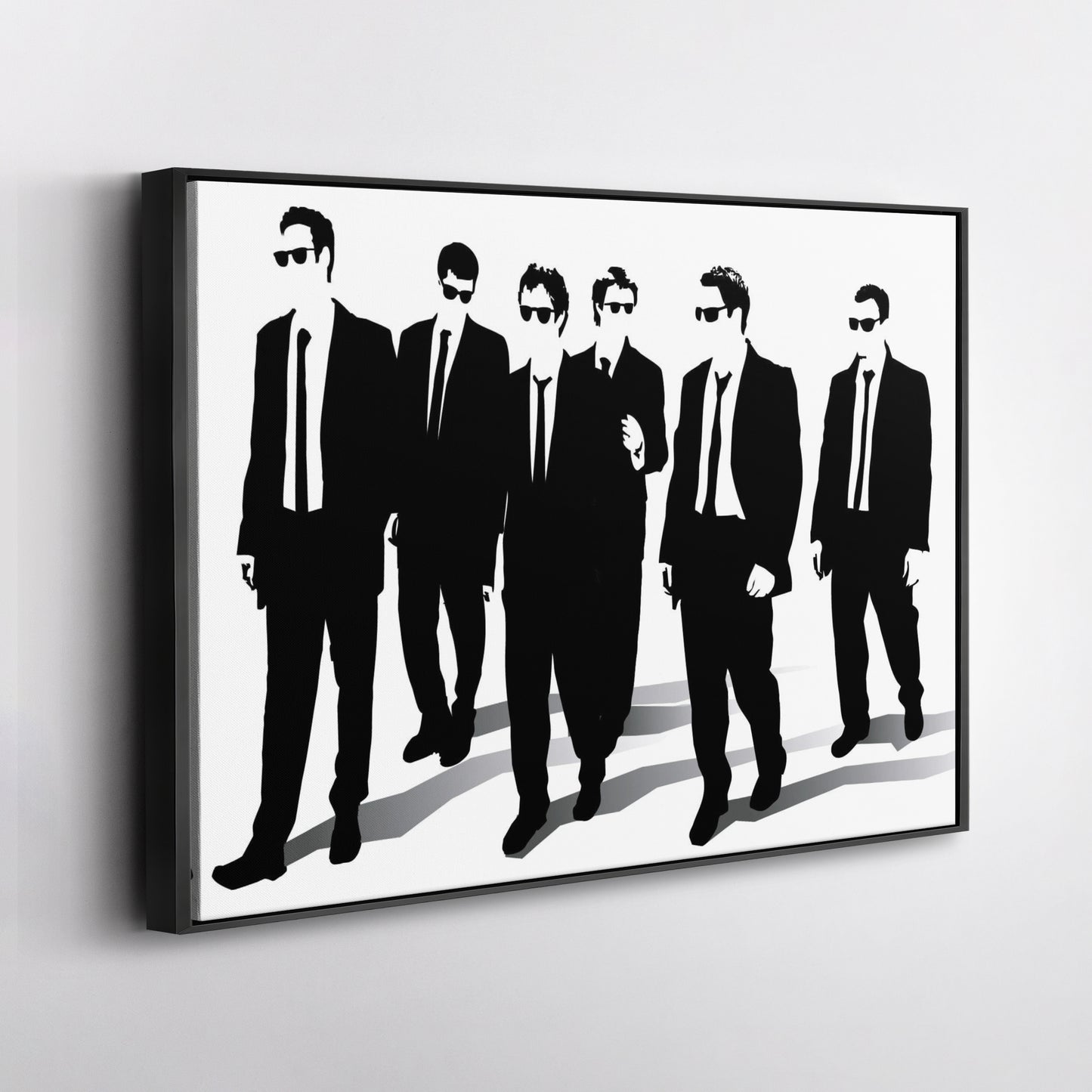 Reservoir Dogs Illustration Canvas Art – Cult Movie Icon Decor