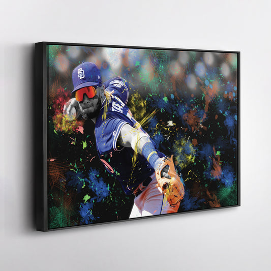 Fernando Tatis Jr. San Diego Padres MLB Canvas Wall Art – Baseball Star Poster
