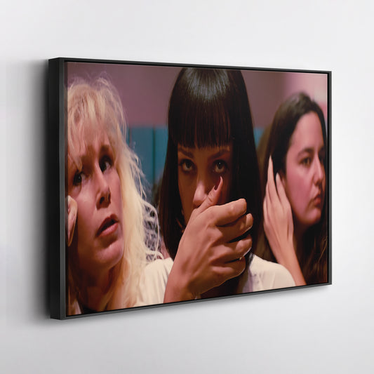 Pulp Fiction Mia Wallace Canvas Wall Art – Cinematic Star Decor