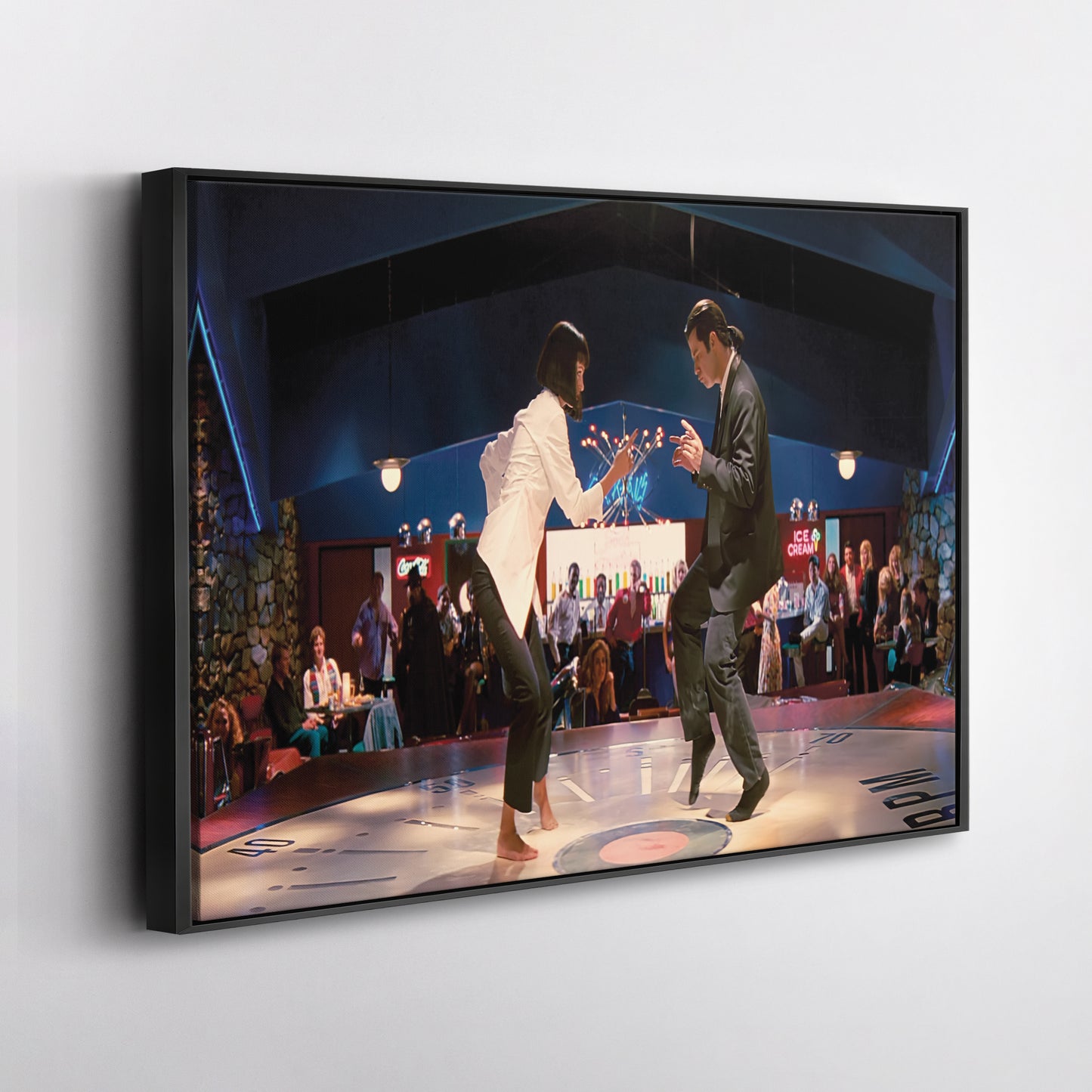 Pulp Fiction Dance Twist Canvas Wall Art – Iconic Movie Scene Decor