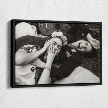 Frida Kahlo and Friend Canvas Wall Art – Painter's Legacy Home Decor