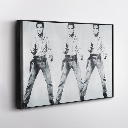 Elvis Presley Triple Canvas Poster – Framed Wall Art Home Decor