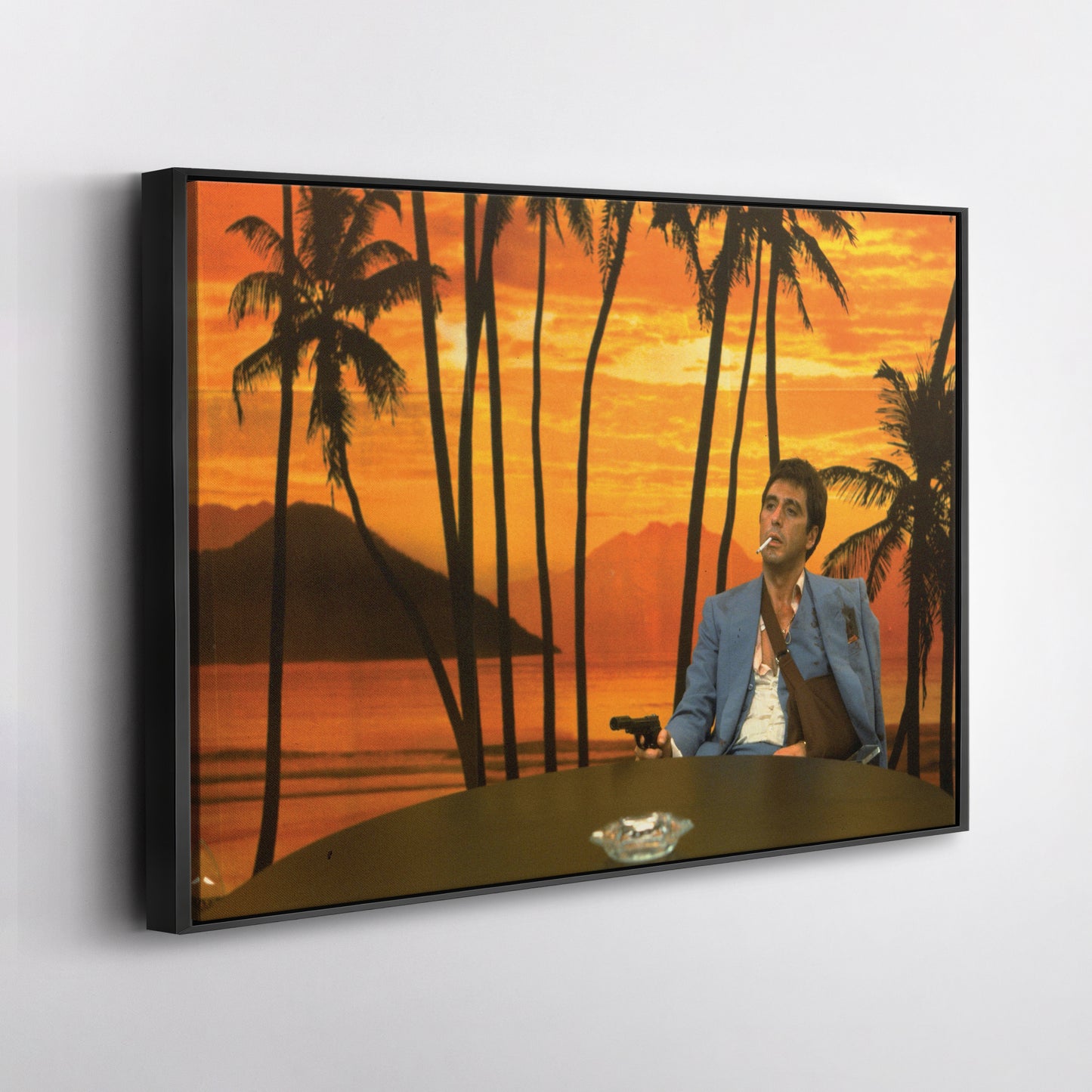 Scarface Al Pacino Art Effect Canvas Wall Art – Iconic Movie Moment Decor