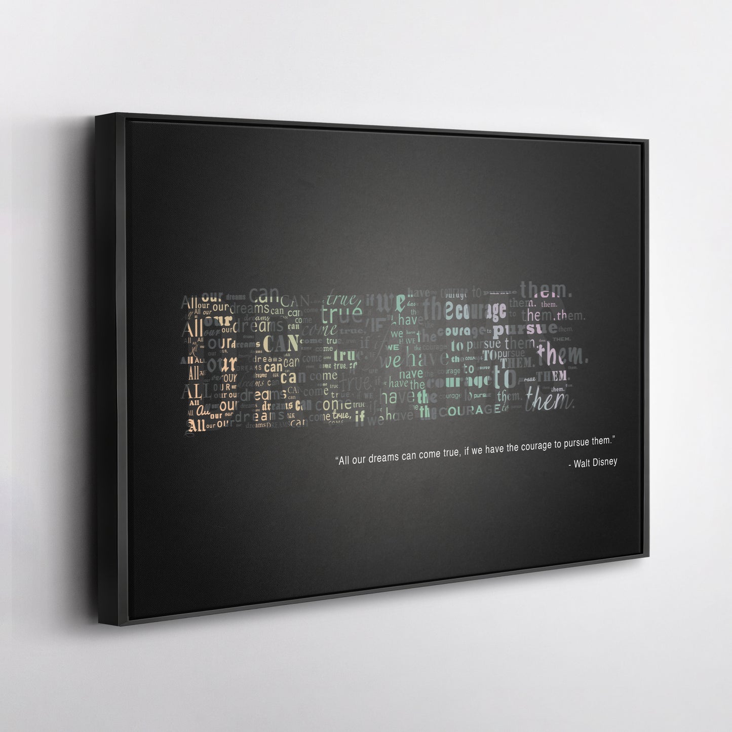 Motivational Quote - Canvas Wall Art Decor for Home & Office