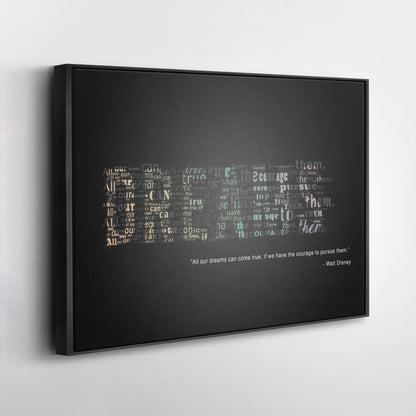 Motivational Quote - Canvas Wall Art Decor for Home & Office