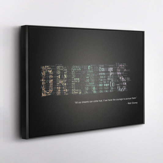 Motivational Quote - Canvas Wall Art Decor for Home & Office