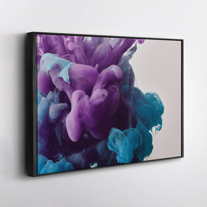 Cloud Poster Abstract Colorful - Canvas Wall Art Decor