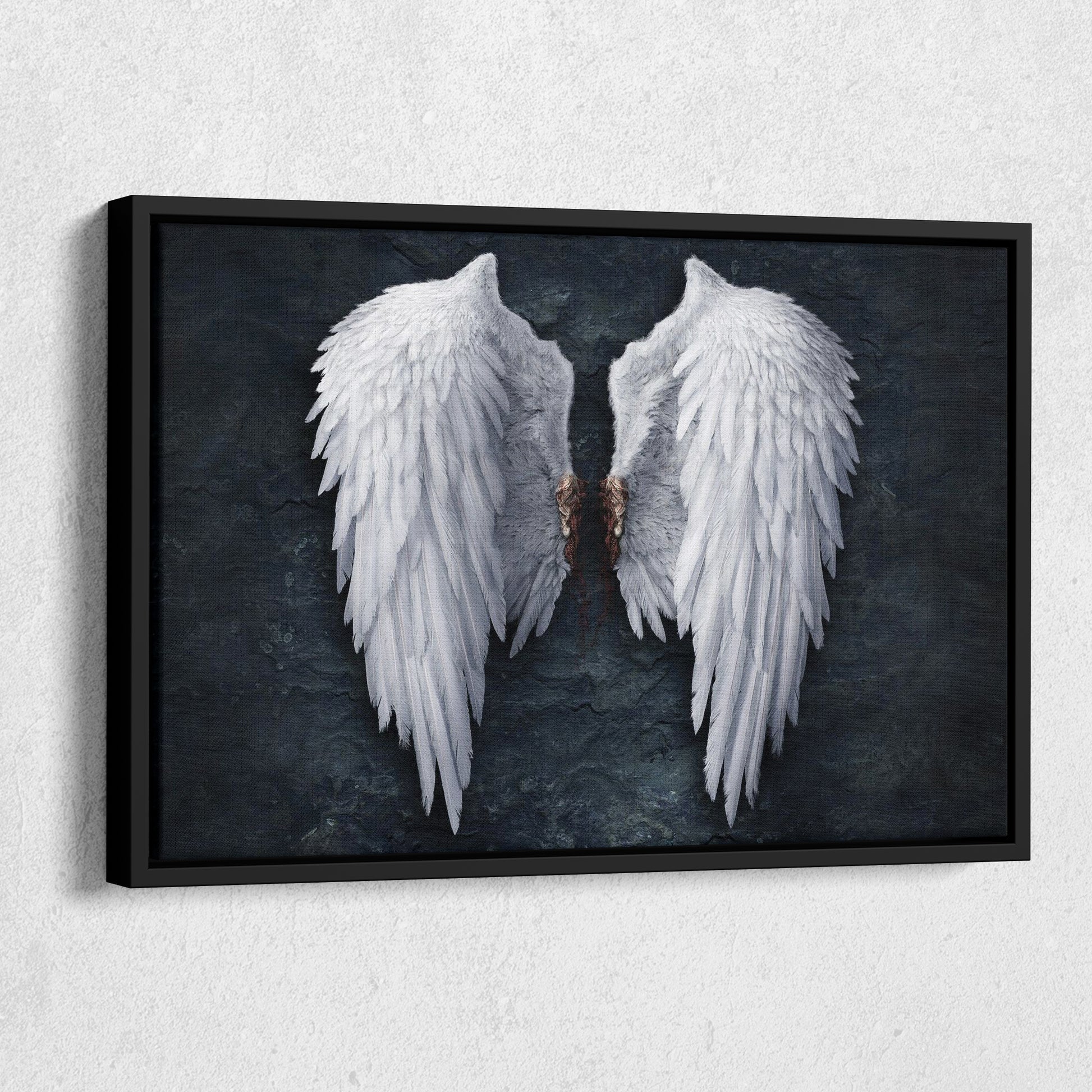 Banksy Angel White Wings Canvas Wall Art – Iconic Urban Art Print