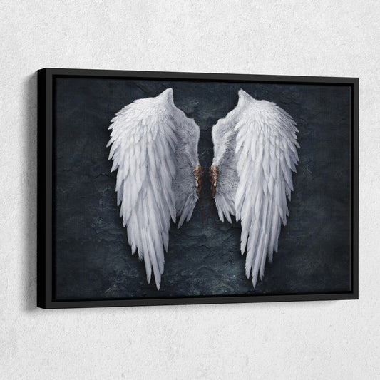Banksy Angel White Wings Canvas Wall Art – Iconic Urban Art Print