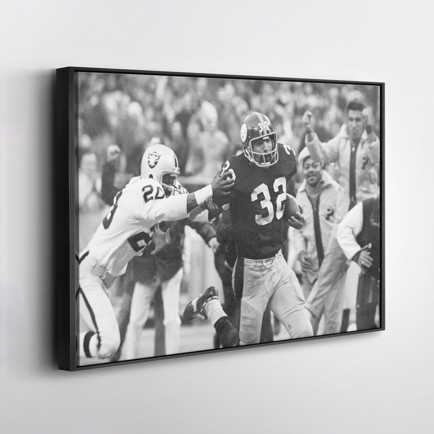 The Immaculate Reception Canvas Art - Steelers vs. Raiders NFL Decor