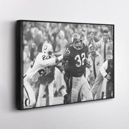 The Immaculate Reception Canvas Art - Steelers vs. Raiders NFL Decor