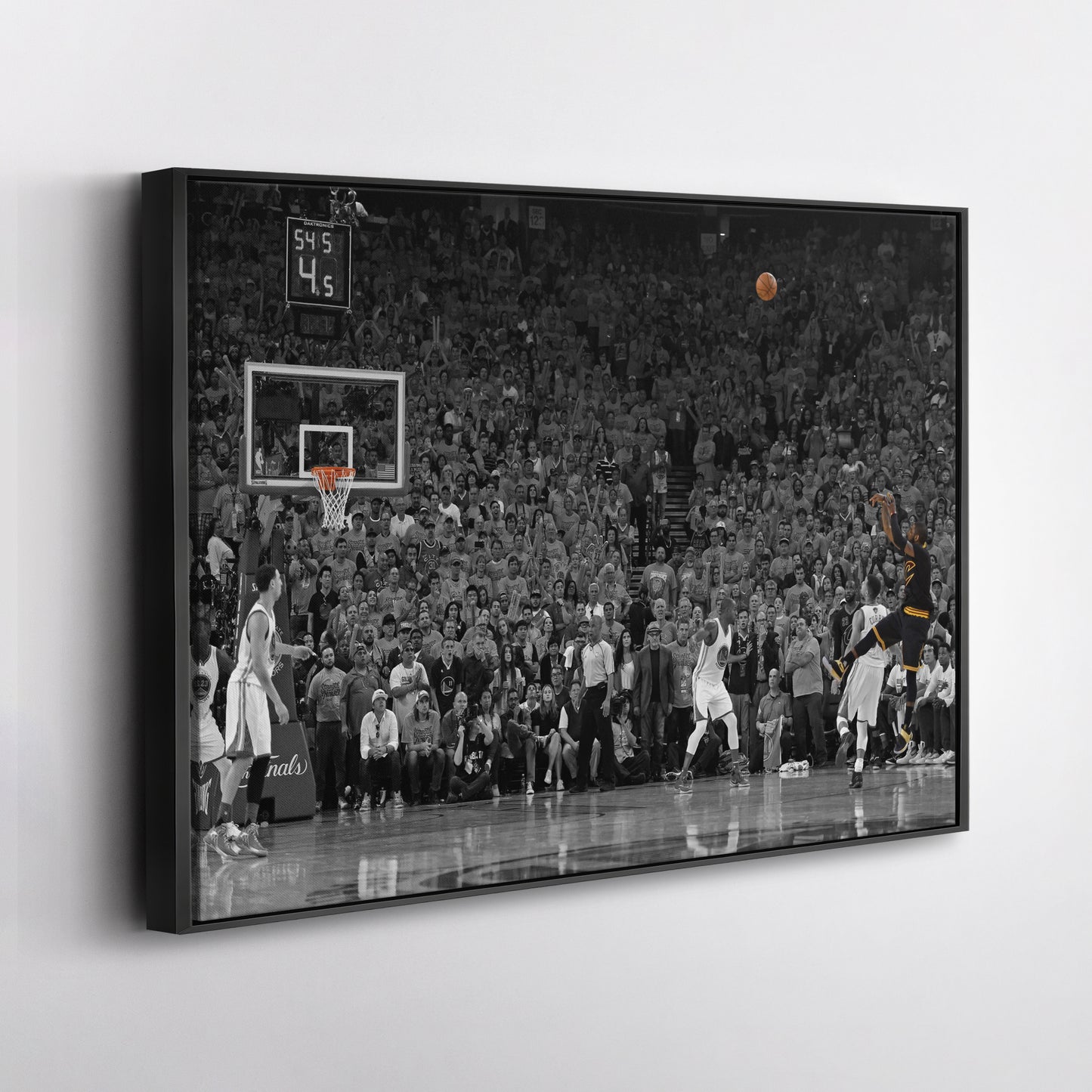 Kyrie Irving Game Winner vs Warriors Canvas Wall Art Decor - NBA Playoff Moment Art