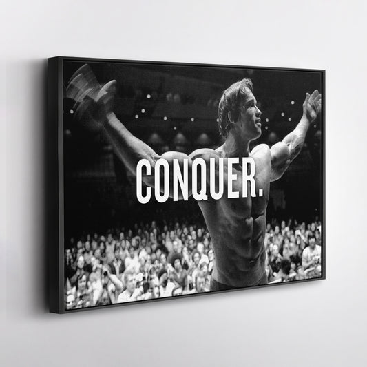 Arnold Schwarzenegger Bodybuilding Canvas Print – Wall Art for Man Cave & Home Decor