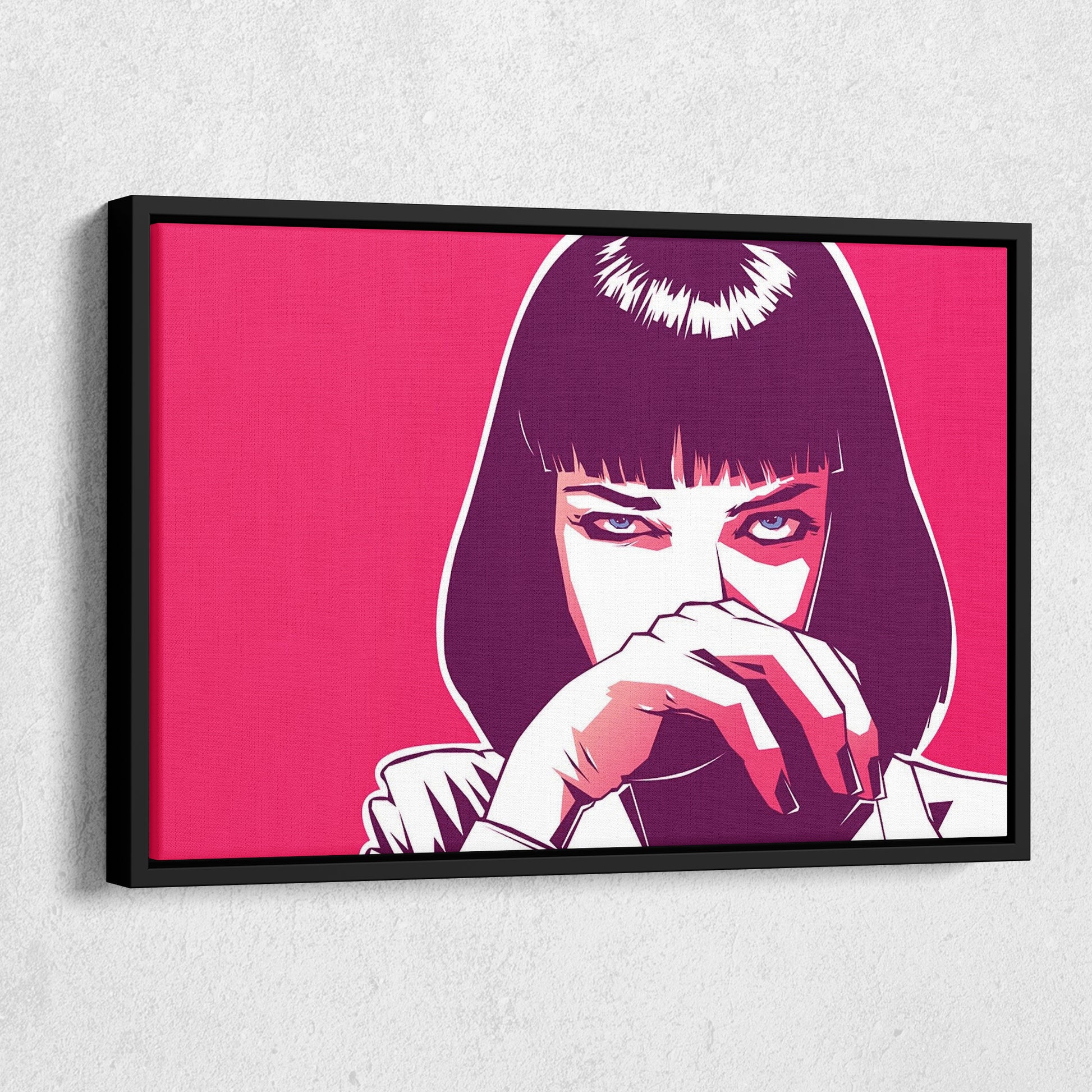 Pulp Fiction - Mia Wallace Illustration Canvas Wall Art Decor