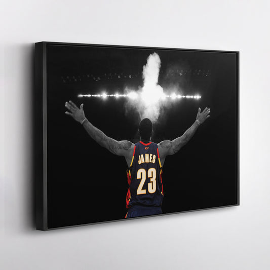 LeBron James Cleveland Cavaliers Canvas Wall Art – King’s Court Decor